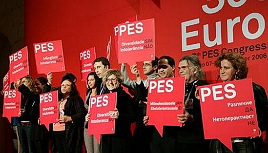Foto del congresso del PSE svoltosi a Porto nel 2006.