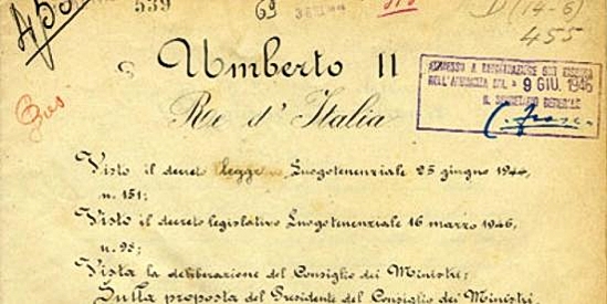Decreto luogotenenziale con cui fu promulgato lo Statuto Siciliano.
