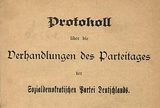 il Programma di Gotha della SPD tedesca.